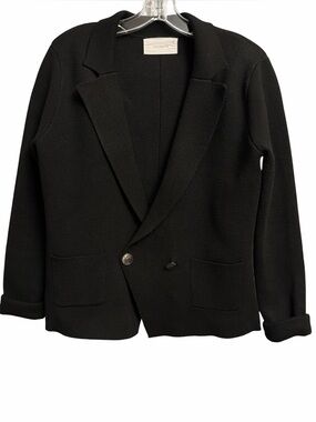 Six/fifty Heller Double Breasted Black Blazer